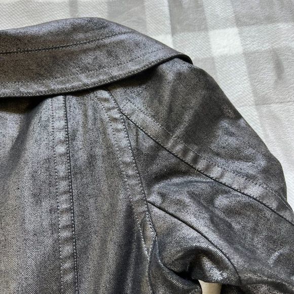 BYRON LARS GREY STRIPPED JACKET SIZE 6 - Picture 8 of 10